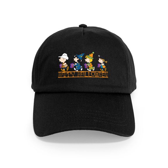 CafePress - Peanuts Happy Halloween Cap - Adjustable 100% Brushed Unisex Casual Cotton Baseball Cap, Beige, 1