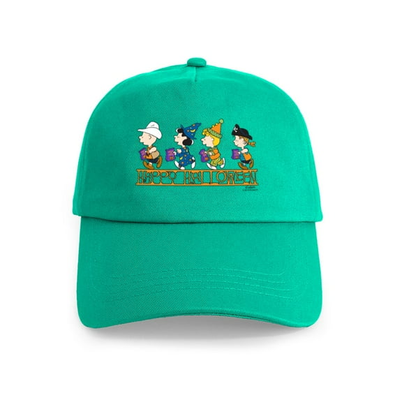 CafePress - Peanuts Happy Halloween Cap - Adjustable 100% Brushed Unisex Casual Cotton Baseball Cap, Beige, 1