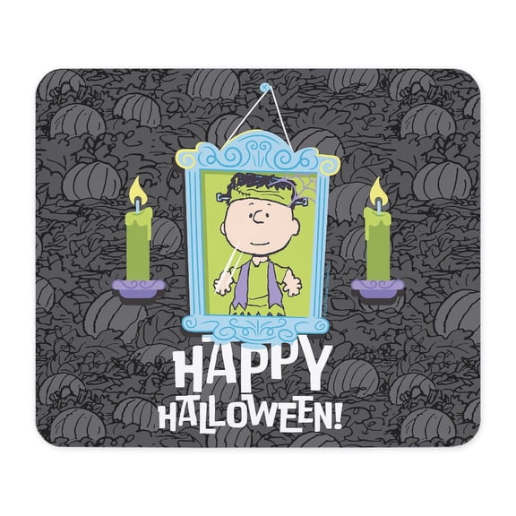 CafePress - Peanuts Happy Halloween Charlie Brown Portrait - Non-slip Rubber Mousepad, Gaming Mouse Pad