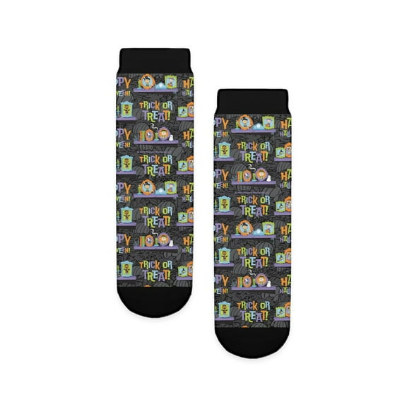 CafePress - Peanuts Happy Halloween Pattern - Unisex Novelty Printed Crew Kids Socks