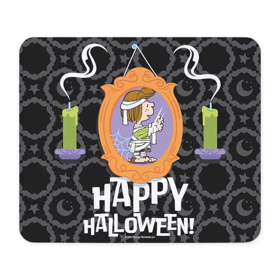 CafePress - Peanuts Happy Halloween Peppermint Patty Portrait - Non-slip Rubber Mousepad, Gaming Mouse Pad