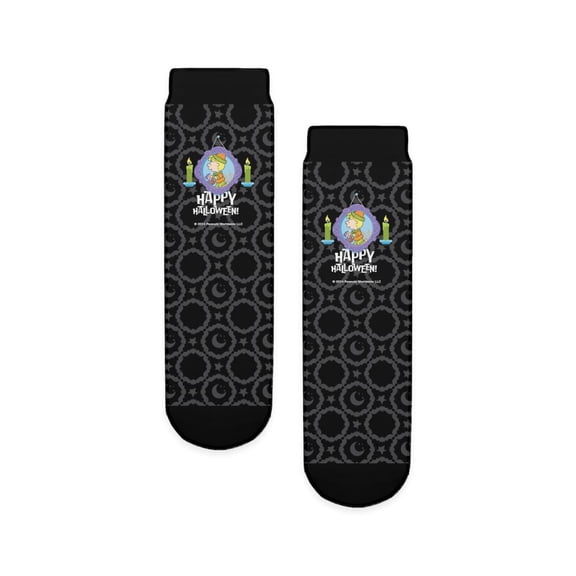 CafePress - Peanuts Happy Halloween Sally Portrait - Unisex Novelty Printed Crew Kids Socks