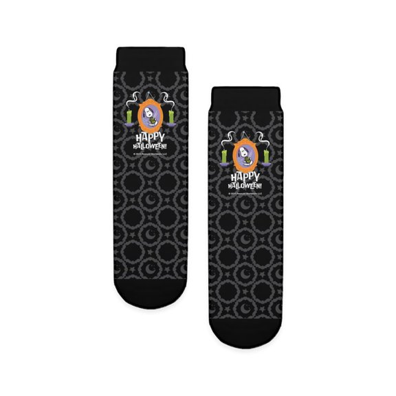 CafePress - Peanuts Happy Halloween Snoopy Portrait - Unisex Novelty Printed Crew Kids Socks