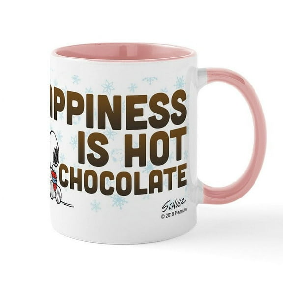 CafePress - Peanuts Hot Chocolate Mugs - 11 oz Ceramic Mug - Novelty Coffee Tea Cup