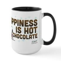 CafePress - Peanuts Hot Chocolate Mugs - 15 oz Ceramic Large White Novelty Mug