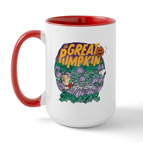 CafePress - Peanuts It's The Great Pumpkin Mugs - 15 oz Ceramic Large Novelty Mug