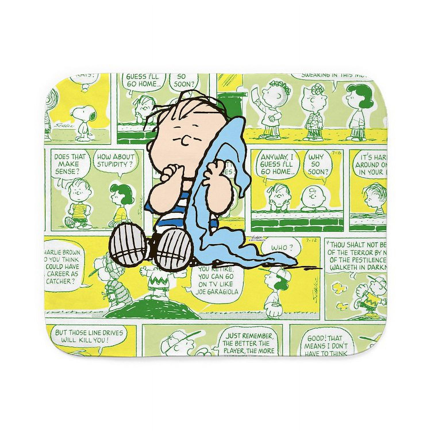 CafePress Peanuts Linus Comic Strip Sherpa Fleece Throw Blan Sherpa