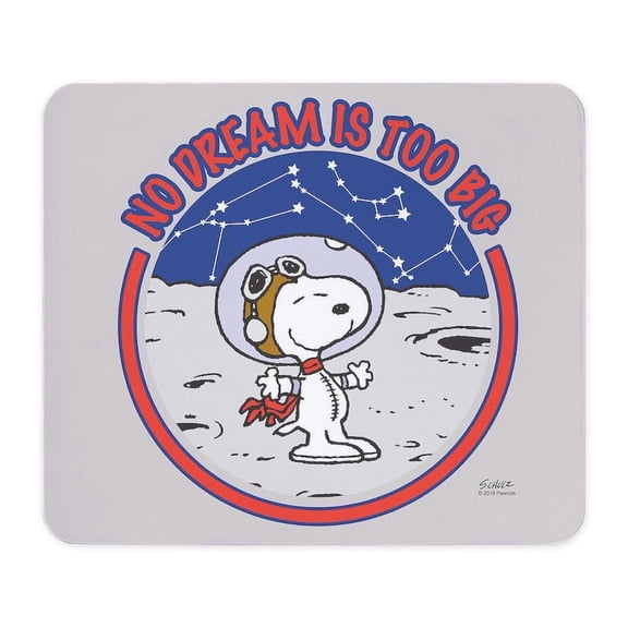 CafePress - Peanuts No Dream Is Too Big Mousepad - Non-slip Rubber Mousepad, Gaming Mouse Pad