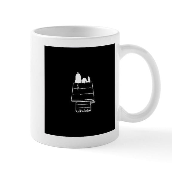 CafePress - Peanuts Snoopy - 11 oz Ceramic Mug - Novelty Coffee Tea Cup