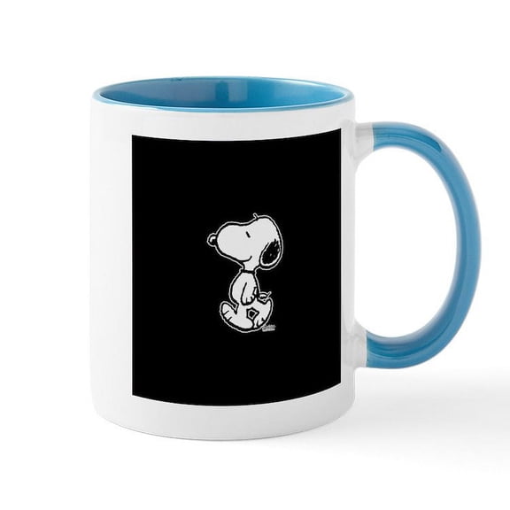 CafePress - Peanuts Snoopy - 11 oz Ceramic Mug - Novelty Coffee Tea Cup