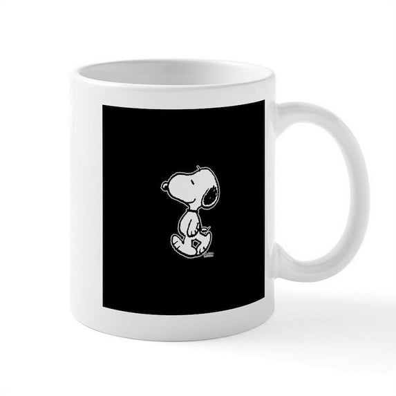 CafePress - Peanuts Snoopy - 11 oz Ceramic Mug - Novelty Coffee Tea Cup