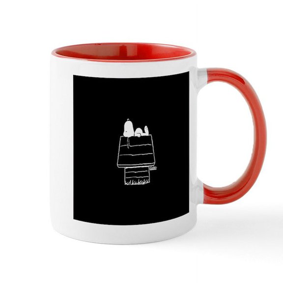 CafePress - Peanuts Snoopy - 11 oz Ceramic Mug - Novelty Coffee Tea Cup