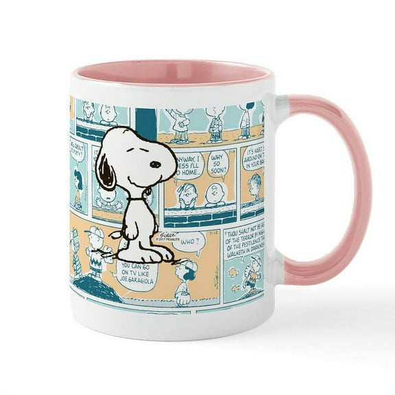 CafePress - Peanuts Snoopy Comic Strip - 11 oz Ceramic Mug - Novelty Coffee Tea Cup
