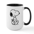 thumbnail image 1 of CafePress - Peanuts Snoopy Mugs - 15 oz Ceramic Large White Novelty Mug, 1 of 4