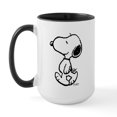 thumbnail image 1 of CafePress - Peanuts Snoopy Mugs - 15 oz Ceramic Large White Novelty Mug, 1 of 4