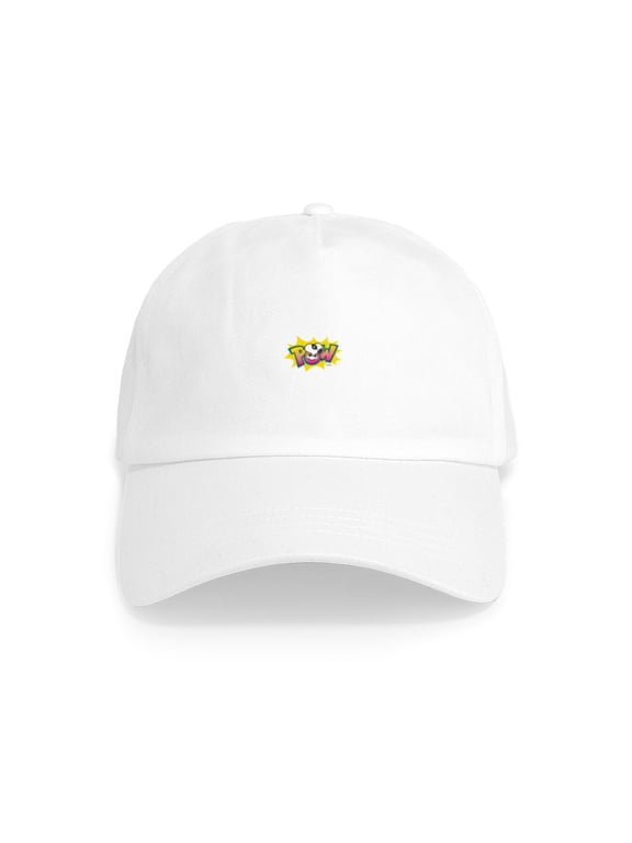 - Peanuts Snoopy Pow Cap - Adjustable 100% Brushed Unisex Casual Cotton Baseball Cap, Beige, 1