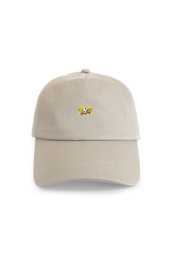 - Peanuts Snoopy Pow Cap - Adjustable 100% Brushed Unisex Casual Cotton Baseball Cap, Beige, 1