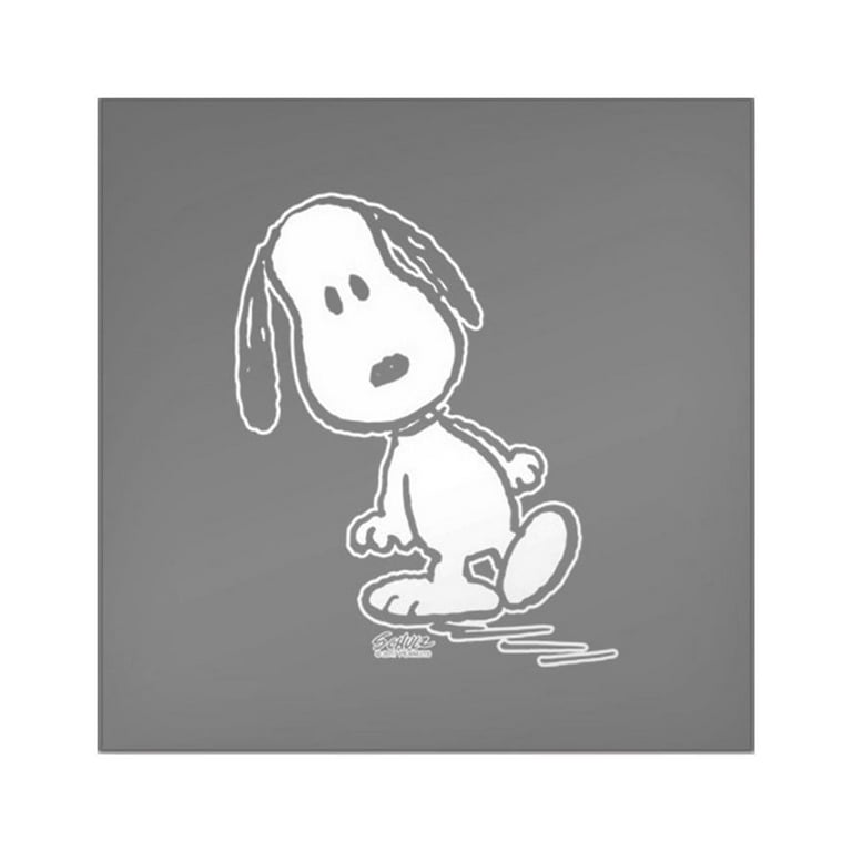 CafePress - Peanuts Snoopy Sticker - Square Sticker 3 x 3