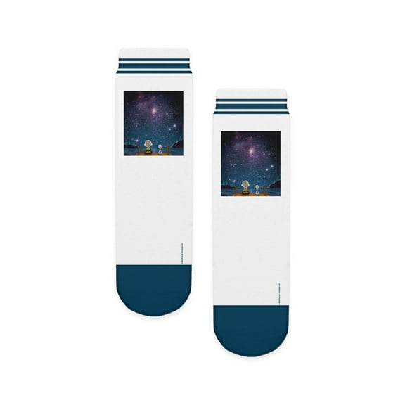 CafePress - Peanuts Spaced Out - Unisex Novelty Printed Crew Kids Socks