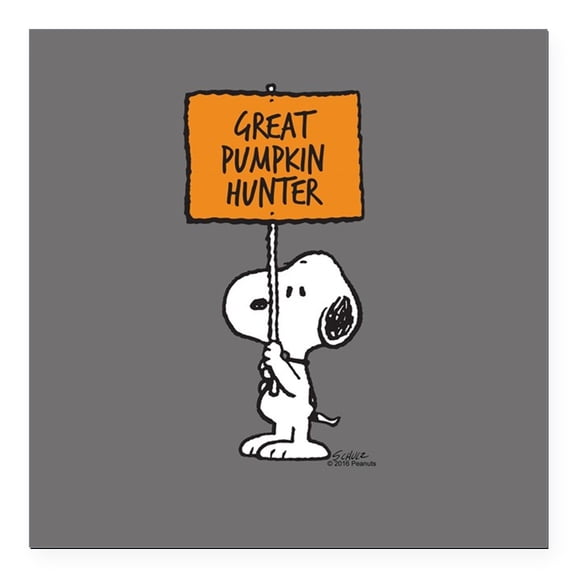 CafePress - Peanuts: The Great Pumpkin Square Car Magnet 3 X - Square Car Magnet 3" x 3"
