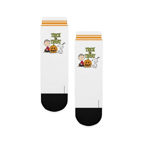 CafePress - Peanuts Trick Or Treat - Unisex Novelty Printed Crew Kids Socks