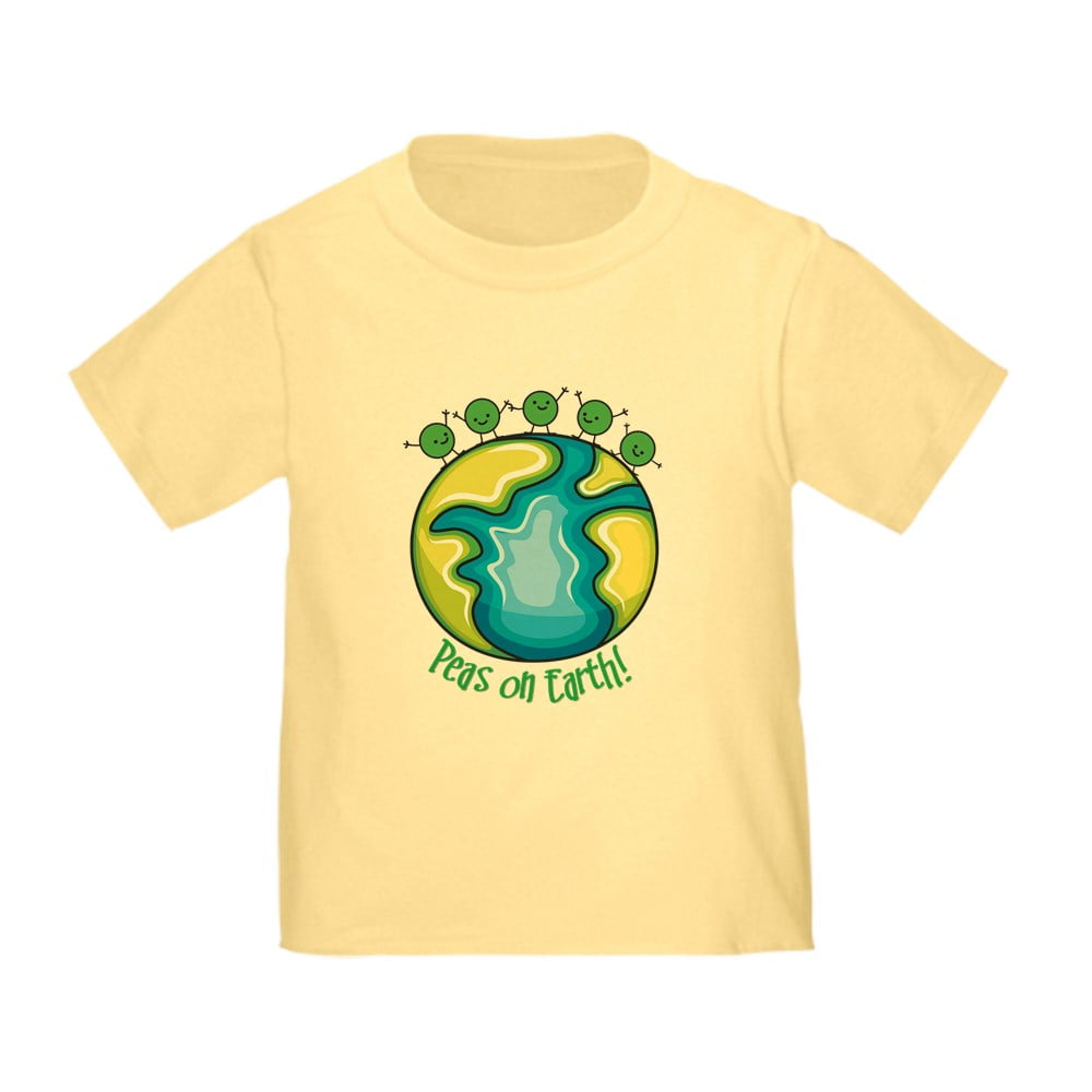 CafePress - Peas On Earth T Shirt - Cute Toddler T-Shirt, 100