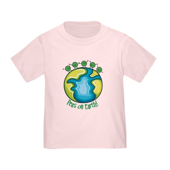 CafePress - Peas On Earth T Shirt - Cute Toddler T-Shirt, 100% Cotton