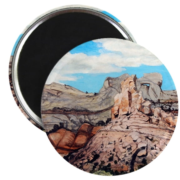 CafePress - Peek A Boo Arch At Capitol Reef National Pa Magnet - 2.25" Round Magnet, Refrigerator Magnet, Button Magnet Style