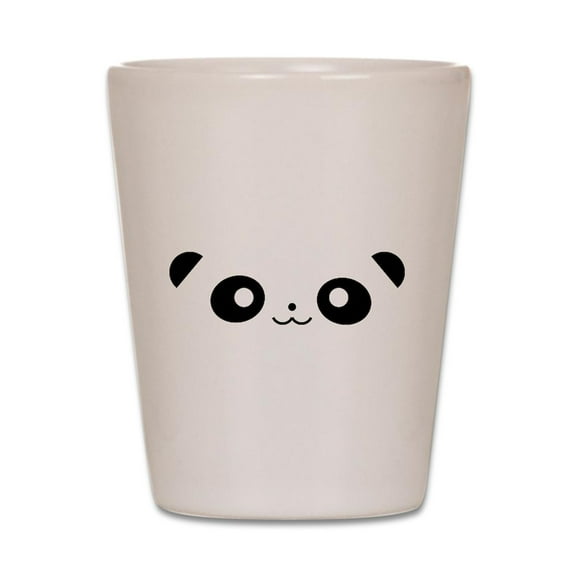 CafePress - Peekaboo Panda - White Shot Glass, Unique and Funny Shot Glass
