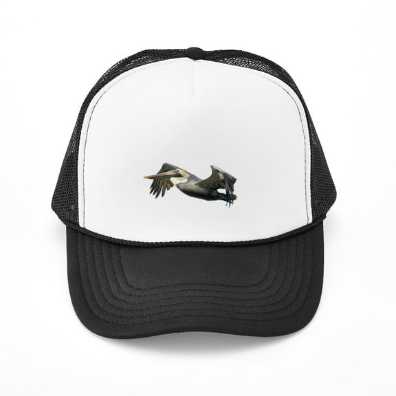 CafePress - Pelican Flying - Adjustable Unisex Printed Trucker Hat with Mesh Back