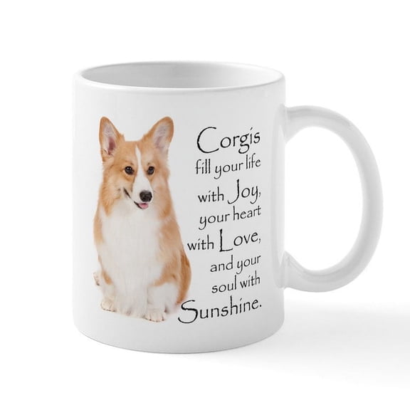 CafePress - Pembroke Corgi Mug - 11 oz Ceramic Mug - Novelty Coffee Tea Cup