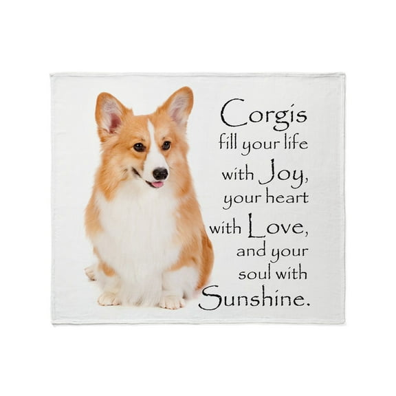 CafePress - Pembroke Corgi Throw Blanket - Soft Fleece Throw Blanket, 50"x60" for All Ages