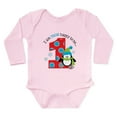thumbnail image 1 of CafePress - Penguin 1St Birthday Long Sleeve Infant Bodysuit - Long Sleeve Cotton Baby Bodysuit, 1 of 4