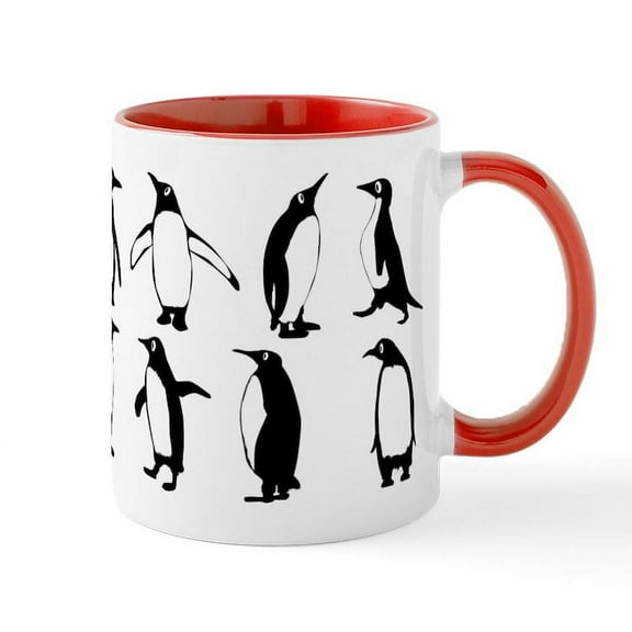 CafePress - Penguins Mugs - 11 oz Ceramic Mug - Novelty Coffee Tea Cup