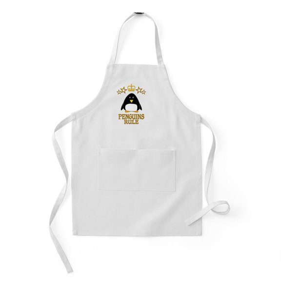 CafePress - Penguins Rule - Kids Apron