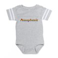 thumbnail image 1 of CafePress - Penn Rbw Txt - Cute Infant Baby Football Bodysuit, 1 of 3