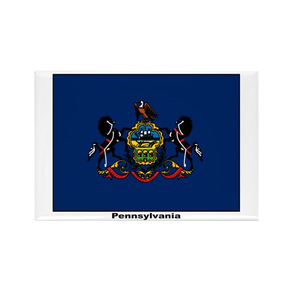 CafePress - Pennsylvania State Flag - Rectangle Magnet, 2"x3" Refrigerator Magnet