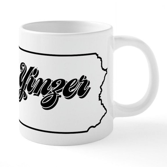 CafePress - Pennsylvania Yinzer - 20 Oz White Ceramic Mega Mug