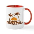 thumbnail image 1 of CafePress - Pensacola Beach Palm Trees Design. Mug - 11 oz Ceramic Mug - Novelty Coffee Tea Cup, 1 of 6