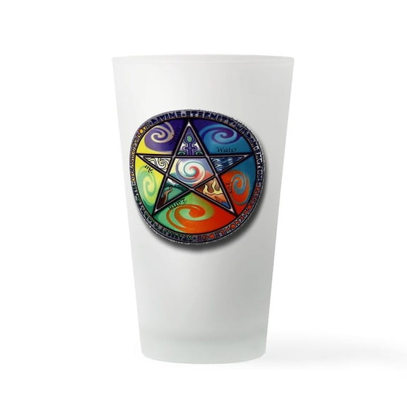 CafePress - Pentacle Elements - Pint Glass, Drinking Glass, 16 oz. CafePress