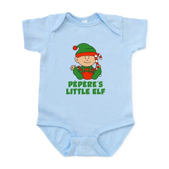 CafePress - Pepere's Little Elf Body Suit - Baby Light Bodysuit, Size Newborn - 24 Months