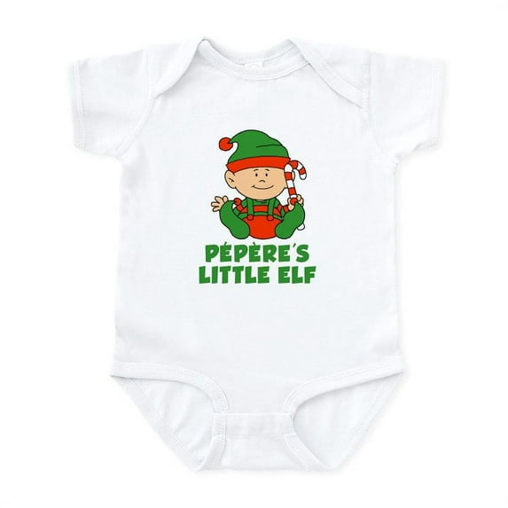 CafePress - Pepere's Little Elf Body Suit - Baby Light Bodysuit, Size Newborn - 24 Months