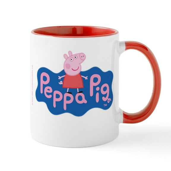CafePress - Peppa Pig - 11 oz Ceramic Mug - Novelty Coffee Tea Cup