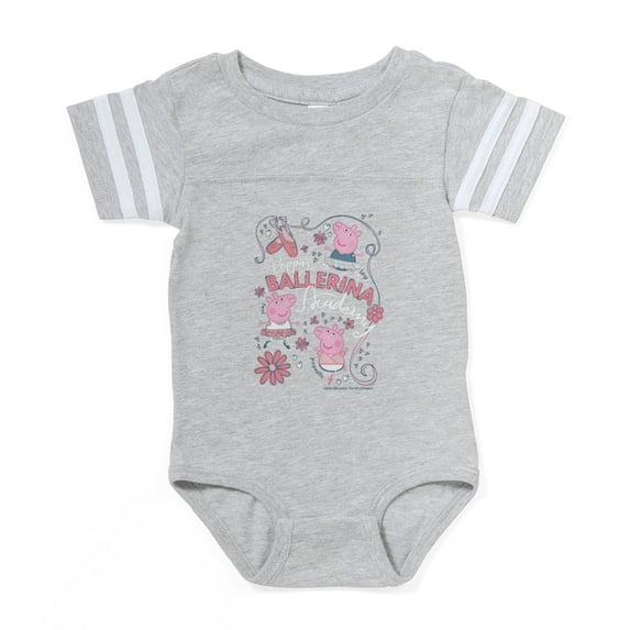CafePress - Peppa Pig Ballerina Academy - Cute Infant Baby Football Bodysuit