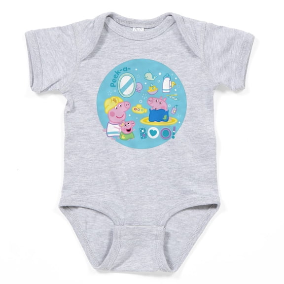 CafePress - Peppa Pig: Bath Time - Cute Infant Bodysuit Baby Romper - Size Newborn - 24 Months