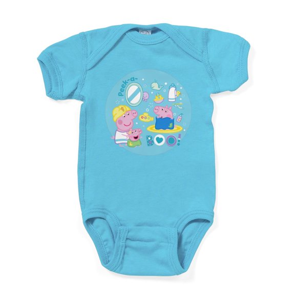 CafePress - Peppa Pig: Bath Time - Cute Infant Bodysuit Baby Romper - Size Newborn - 24 Months