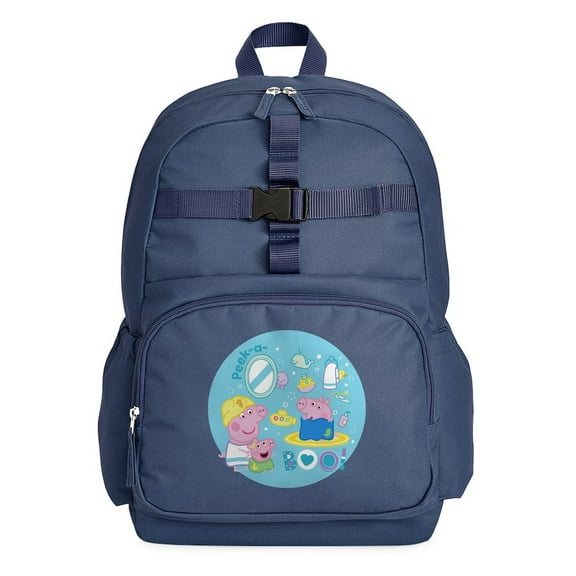 CafePress - Peppa Pig: Bath Time - Cute School Travel Backpack
