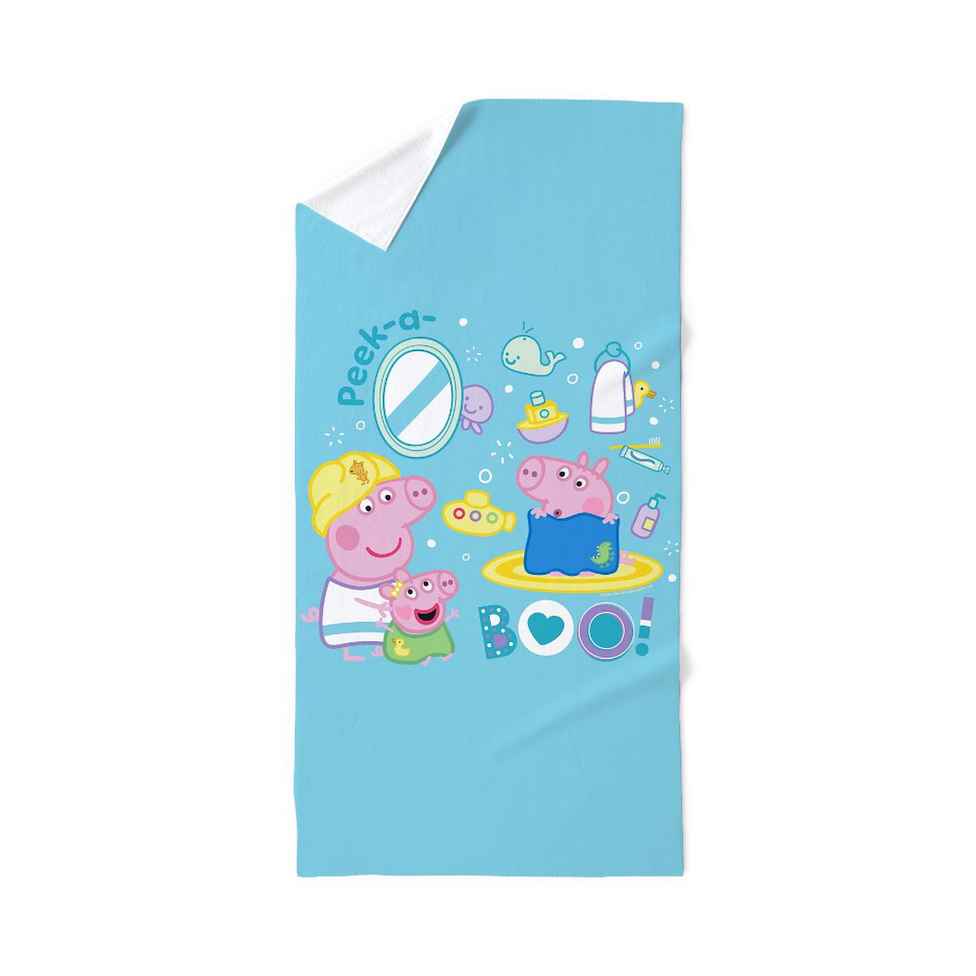 CafePress - Peppa Pig: Bath Time - Large Beach Towel, Soft 30"x60" Towel with Unique Design