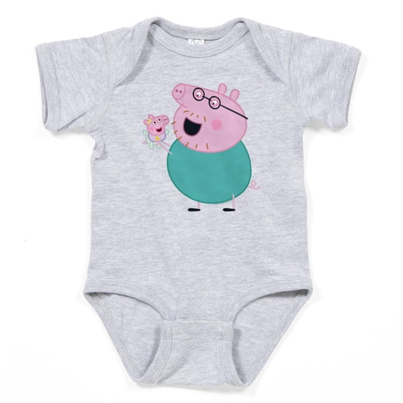 CafePress - Peppa Pig: Daddy Pig & Baby - Cute Infant Bodysuit Baby Romper - Size Newborn - 24 Months