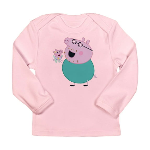 CafePress - Peppa Pig: Daddy Pig & Baby Long Sleeve Infant T Shirt - Long Sleeve Infant T-Shirt